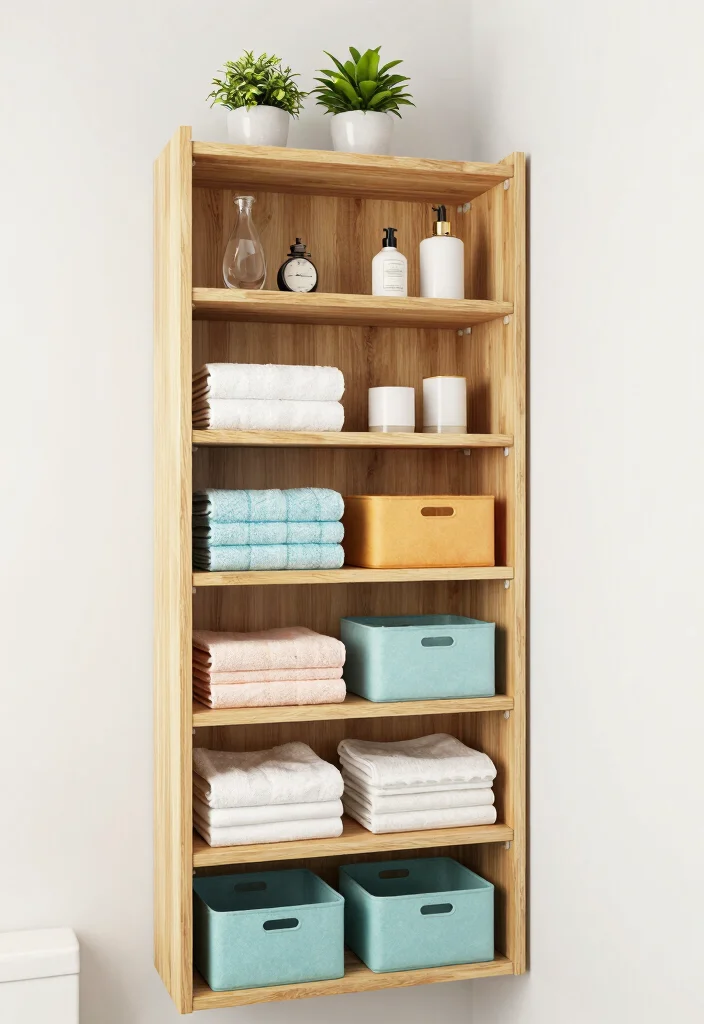 10 Bathroom Closet Ideas for Extra Hidden Storage 1 10 Bathroom Closet Ideas for Extra Hidden Storage 1. Vertical Shelving Units 0