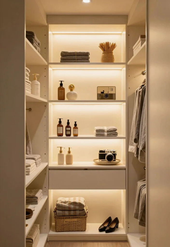 10 Bathroom Closet Ideas for Extra Hidden Storage 50 10 Bathroom Closet Ideas for Extra Hidden Storage 10. Lighted Closets 0