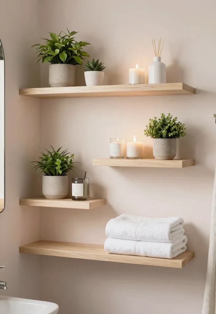 10 Bathroom Closet Ideas for Extra Hidden Storage 15 10 Bathroom Closet Ideas for Extra Hidden Storage 5. Floating Shelves 0