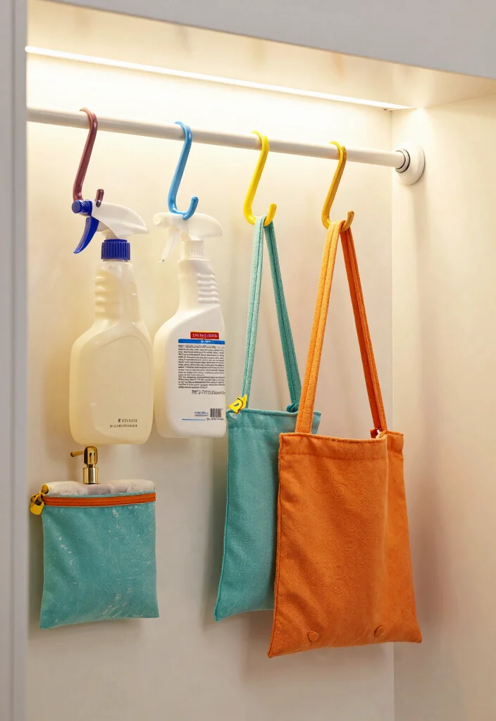 10 Bathroom Closet Ideas for Extra Hidden Storage 26 10 Bathroom Closet Ideas for Extra Hidden Storage 6. Tension Rods for Hanging Storage 0