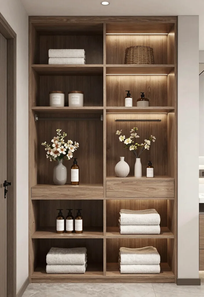 10 Bathroom Closet Ideas for Extra Hidden Storage 37 10 Bathroom Closet Ideas for Extra Hidden Storage 7. Custom Built Ins 0