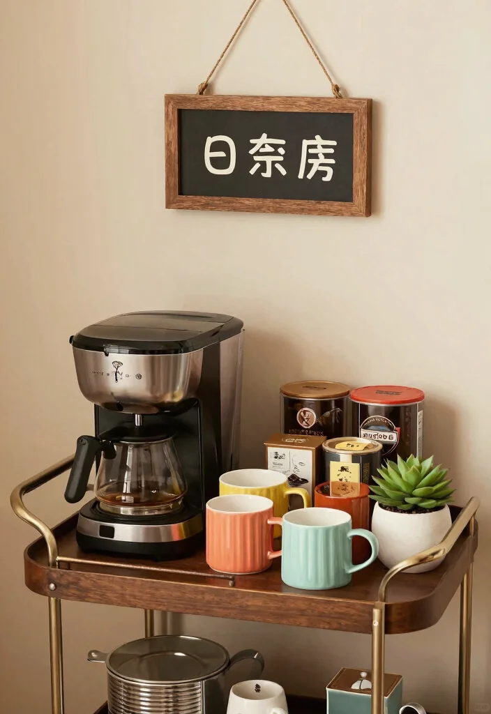 10 Cute Office Ideas with Soft Personal Touches 60 10 Cute Office Ideas with Soft Personal Touches 10. A Cozy Coffee Nook 0 1