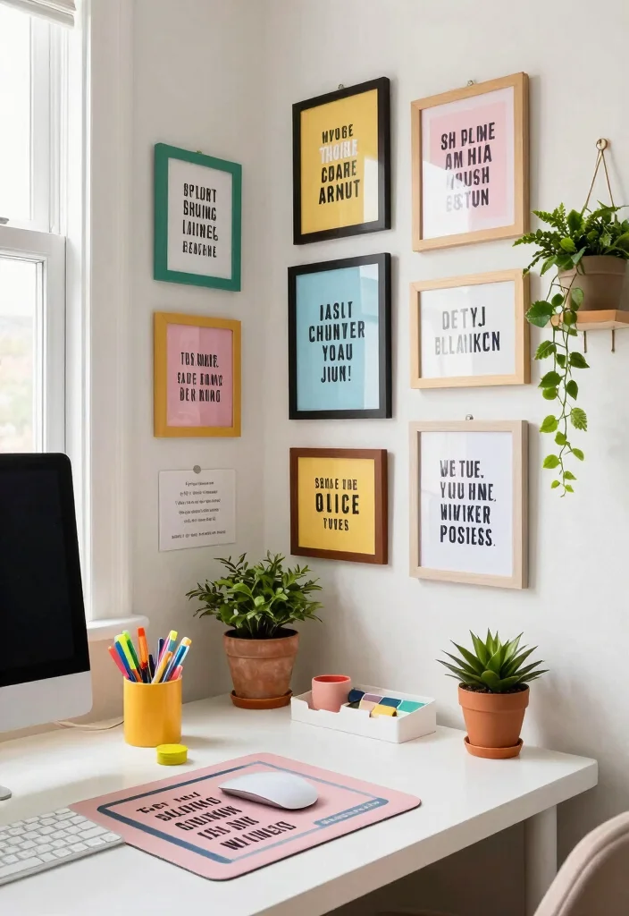 10 Cute Office Ideas with Soft Personal Touches 38 10 Cute Office Ideas with Soft Personal Touches 8. Inspirational Quotes 0 1