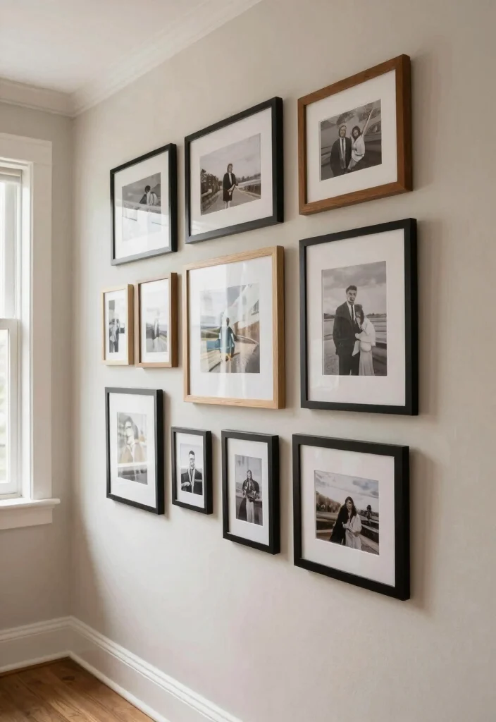10 Drop Zone Entryway Ideas to Control Clutter 5. Personalized Wall Art Display 0 1