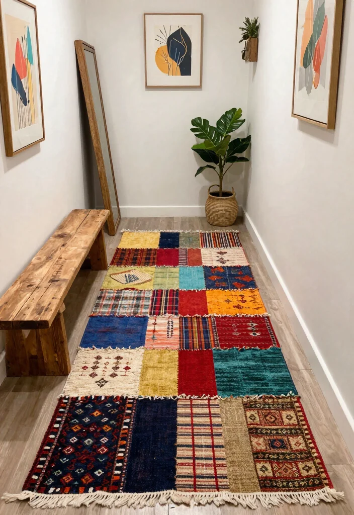 10 Entryway Rug Ideas to Define the Space 58 10 Entryway Rug Ideas to Define the Space 8. Upcycled Material Rugs 0 1