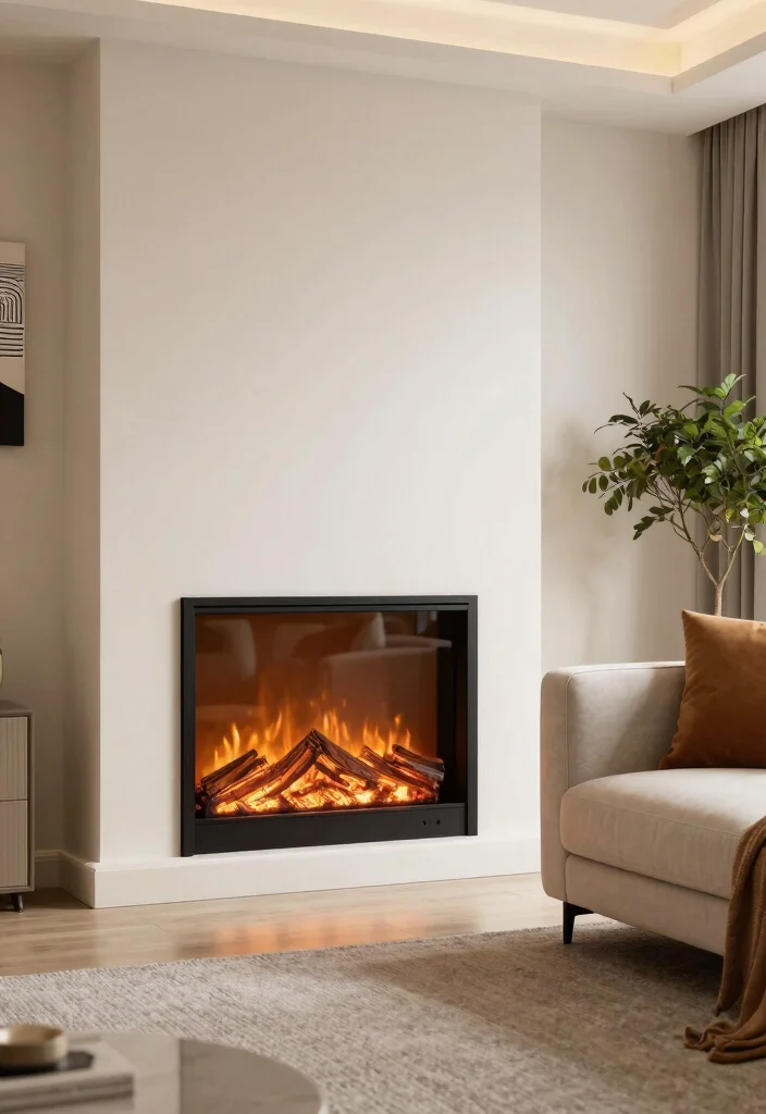 10 Fake Fireplace Ideas for Decorative Charm 16 10 Fake Fireplace Ideas for Decorative Charm 6. Modern Electric Fireplaces 0