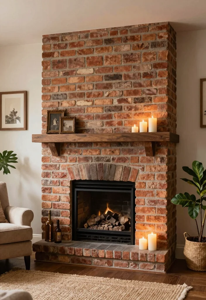 10 Fake Fireplace Ideas for Decorative Charm 49 10 Fake Fireplace Ideas for Decorative Charm 9. Faux Brick Fireplaces 0
