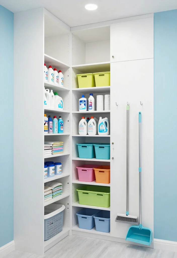 10 Laundry Closet Ideas to Keep Small Spaces Neat 3. Vertical Laundry Solutions 0