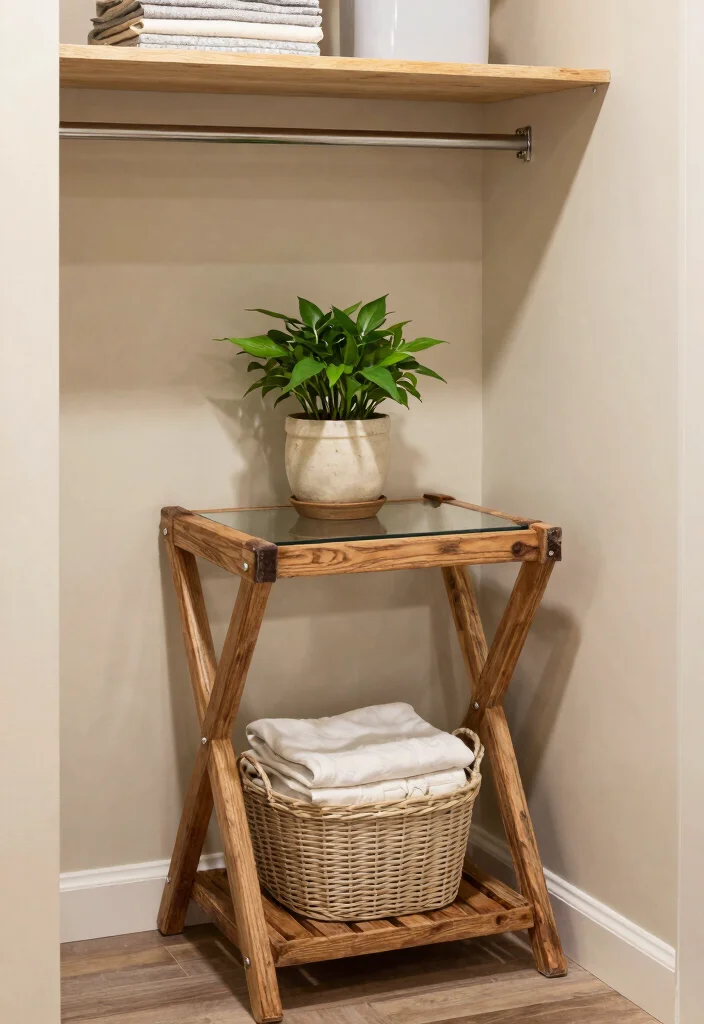 10 Laundry Closet Ideas to Keep Small Spaces Neat 6. A Folding Station 0
