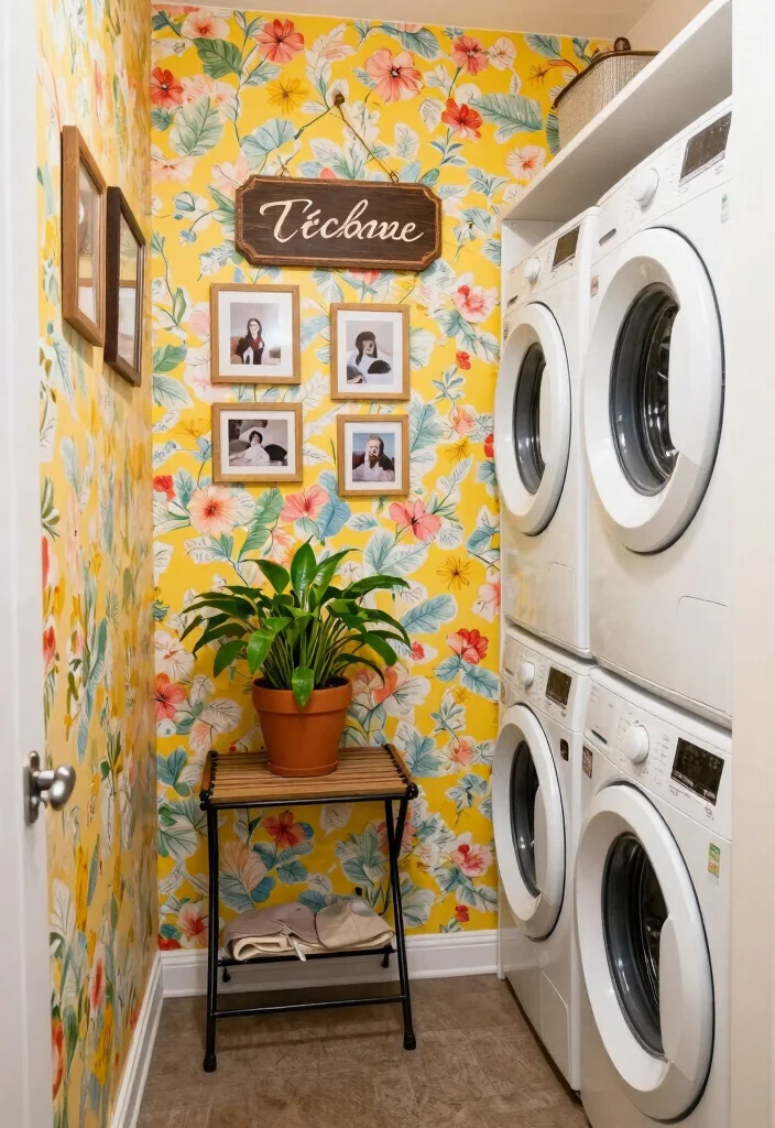 10 Laundry Closet Ideas to Keep Small Spaces Neat 8. Touches of Personalization 0