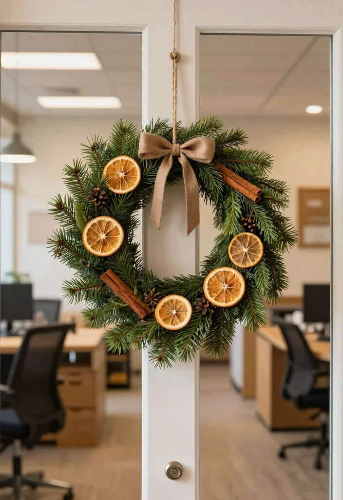 10 Office Door Christmas Decorations Ideas for the Holidays 2 10 Office Door Christmas Decorations Ideas for the Holidays 2. Nature Inspired Door Decor 0 1