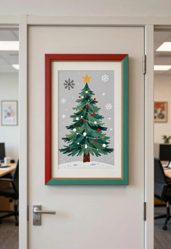 10 Office Door Christmas Decorations Ideas for the Holidays 26 10 Office Door Christmas Decorations Ideas for the Holidays 6. Holiday Themed Local Artwork 0 1