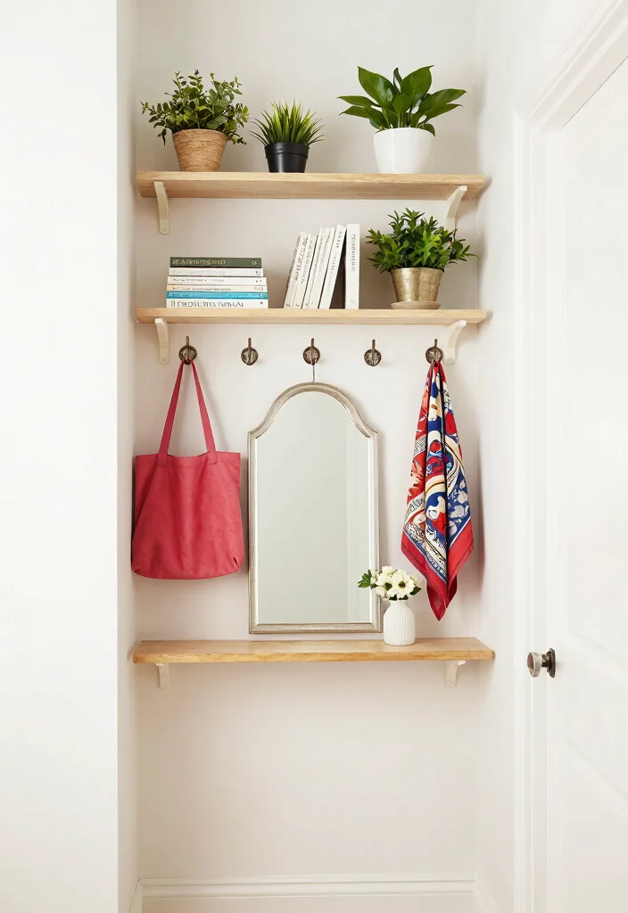 10 Small Front Entryway Ideas That Feel Inviting 3. Utilize Vertical Storage Solutions 0