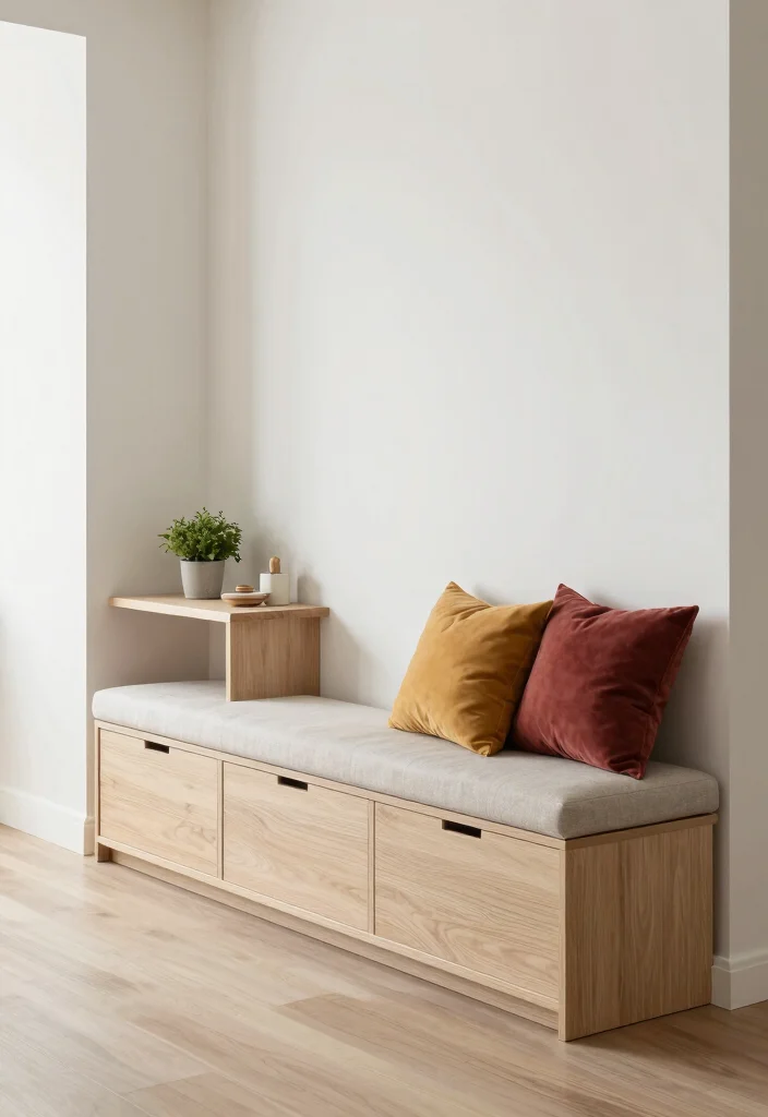 10 Small Front Entryway Ideas That Feel Inviting 8. Consider Multi Functional Furniture 0