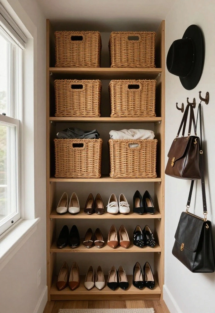 10 Tiny Walk In Closet Ideas That Still Work Well 2. Vertical Storage Solutions 0