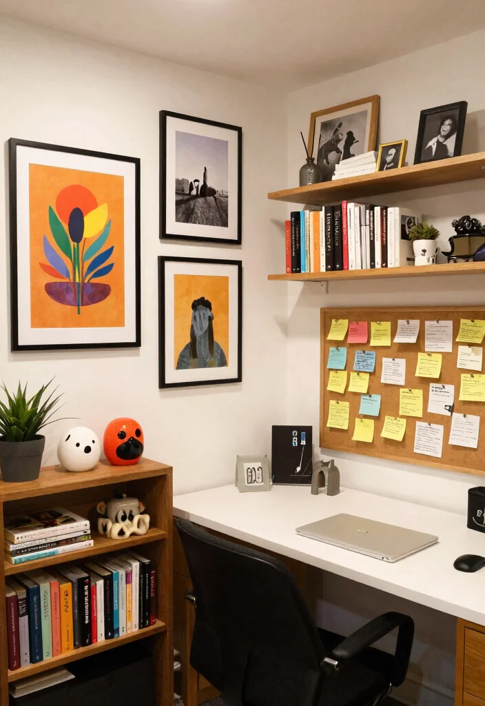 12 Basement Office Ideas That Still Feel Bright 15 12 Basement Office Ideas That Still Feel Bright 5. Personal Touches and Decor 0