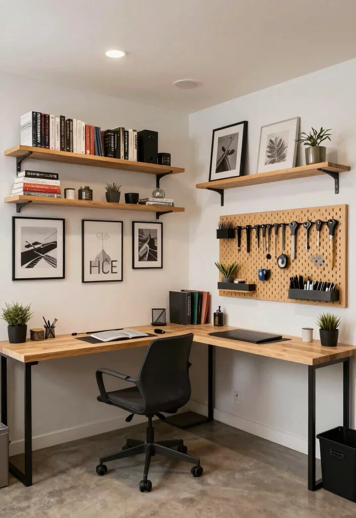 12 Basement Office Ideas That Still Feel Bright 37 12 Basement Office Ideas That Still Feel Bright 7. Use Wall Space Wisely 0