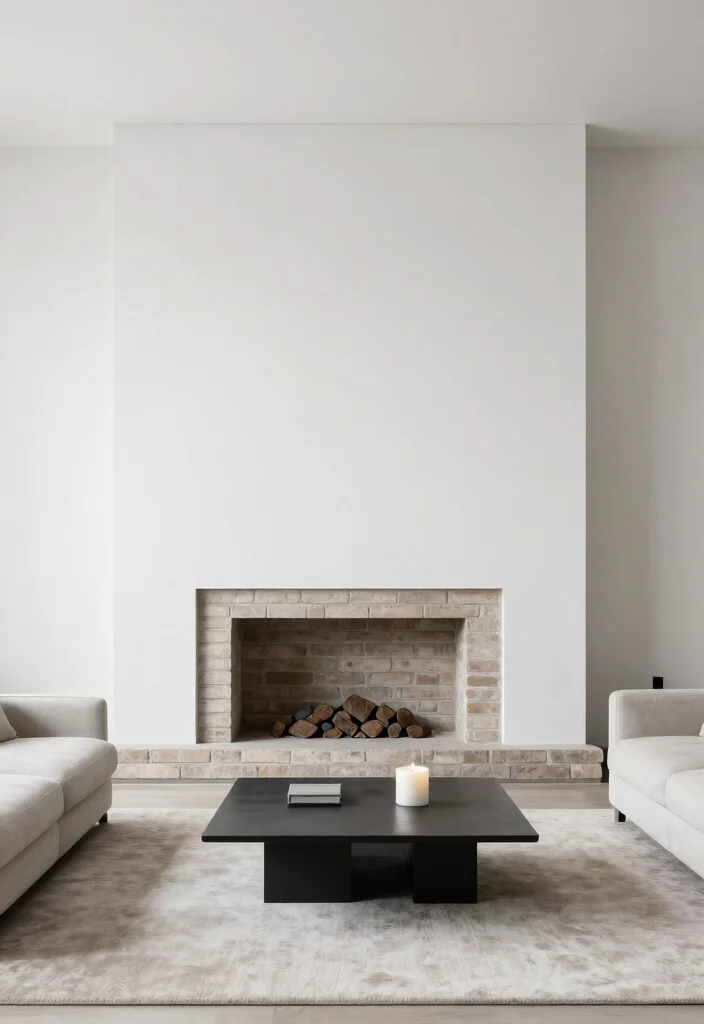 12 Brick Fireplace Ideas for Timeless Character 25 12 Brick Fireplace Ideas for Timeless Character 5. Modern Minimalist Design 0