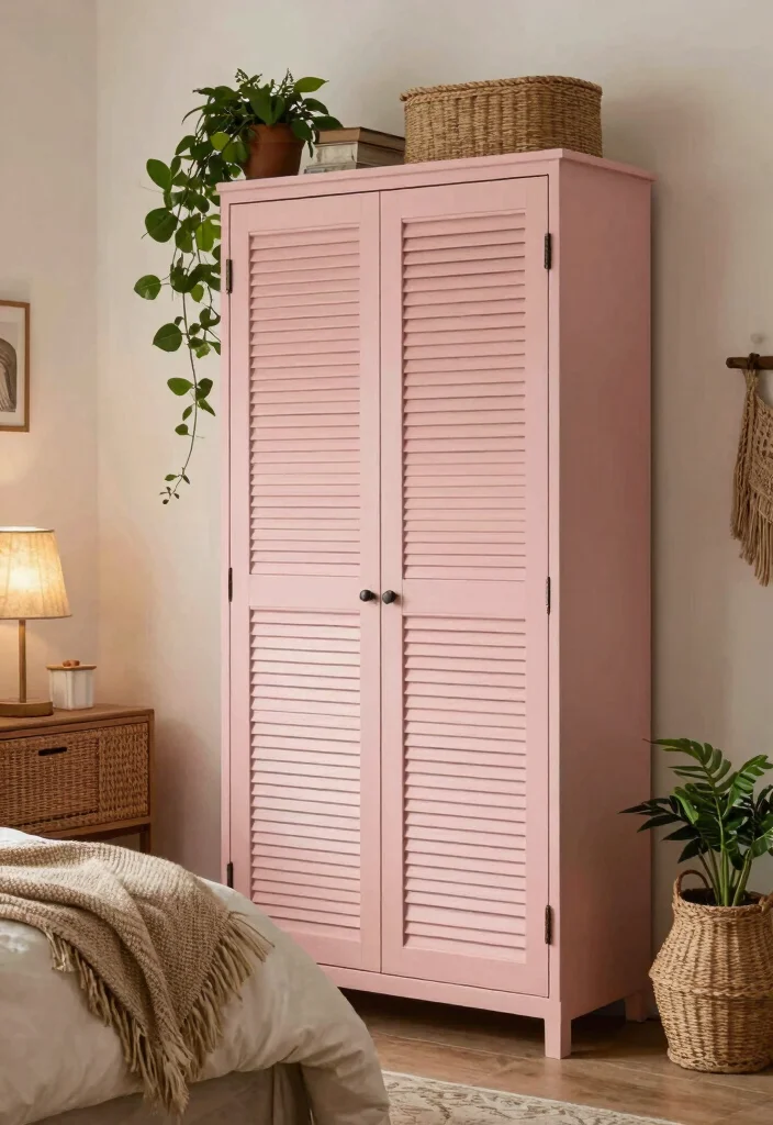 12 Closet Door Ideas to Instantly Refresh Any Bedroom 37 12 Closet Door Ideas to Instantly Refresh Any Bedroom 7. Vintage Louvered Doors 0