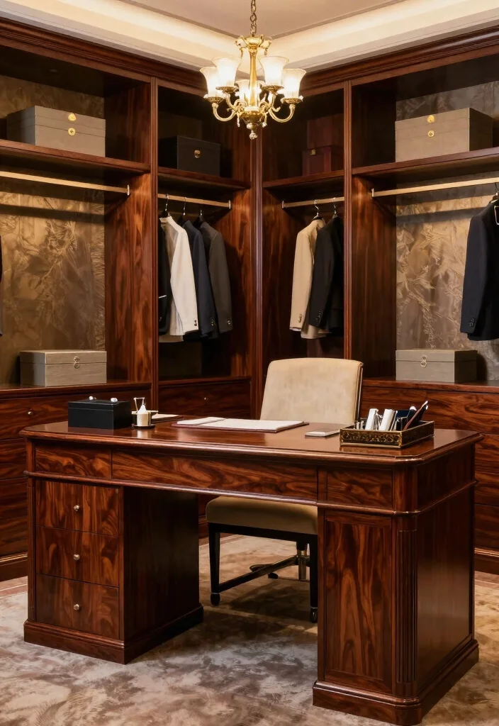 12 Closet Office Ideas for Hidden Workspaces 50 12 Closet Office Ideas for Hidden Workspaces 10. Luxury Retreat 0