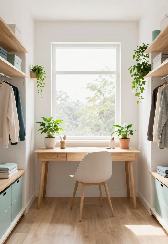 12 Closet Office Ideas for Hidden Workspaces 4 12 Closet Office Ideas for Hidden Workspaces 4. Bright and Airy 0