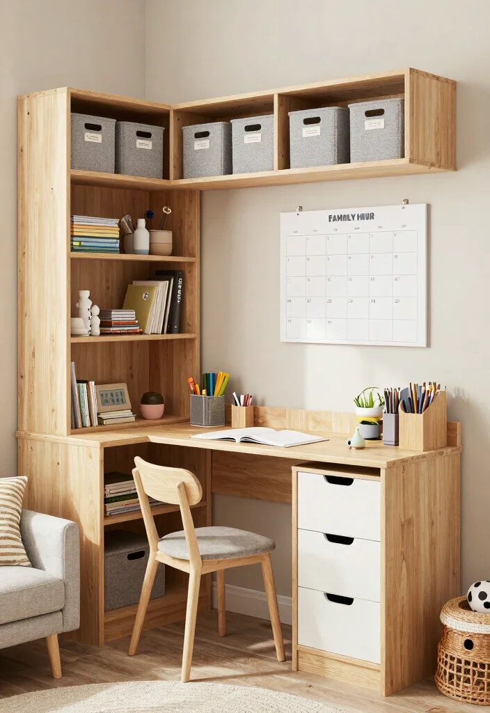 12 Closet Office Ideas for Hidden Workspaces 49 12 Closet Office Ideas for Hidden Workspaces 9. Functional Family Hub 0