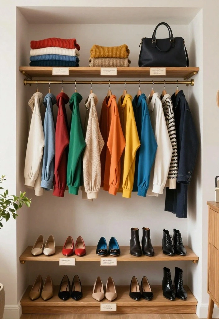 12 Closet Room Ideas That Feel Like a Mini Dressing Area 1 12 Closet Room Ideas That Feel Like a Mini Dressing Area 1. Open Shelving for Easy Access 0