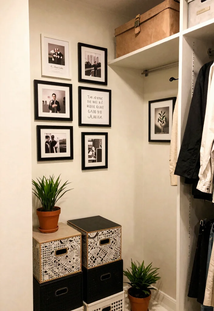 12 Closet Room Ideas That Feel Like a Mini Dressing Area 47 12 Closet Room Ideas That Feel Like a Mini Dressing Area 7. Personalized Decor Elements 0