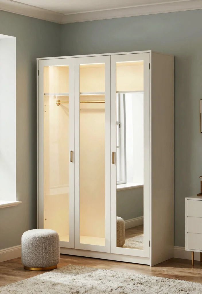 12 Corner Closet Ideas for Awkward Bedroom Layouts 57 12 Corner Closet Ideas for Awkward Bedroom Layouts 7. Corner Wardrobe with Mirrors 0