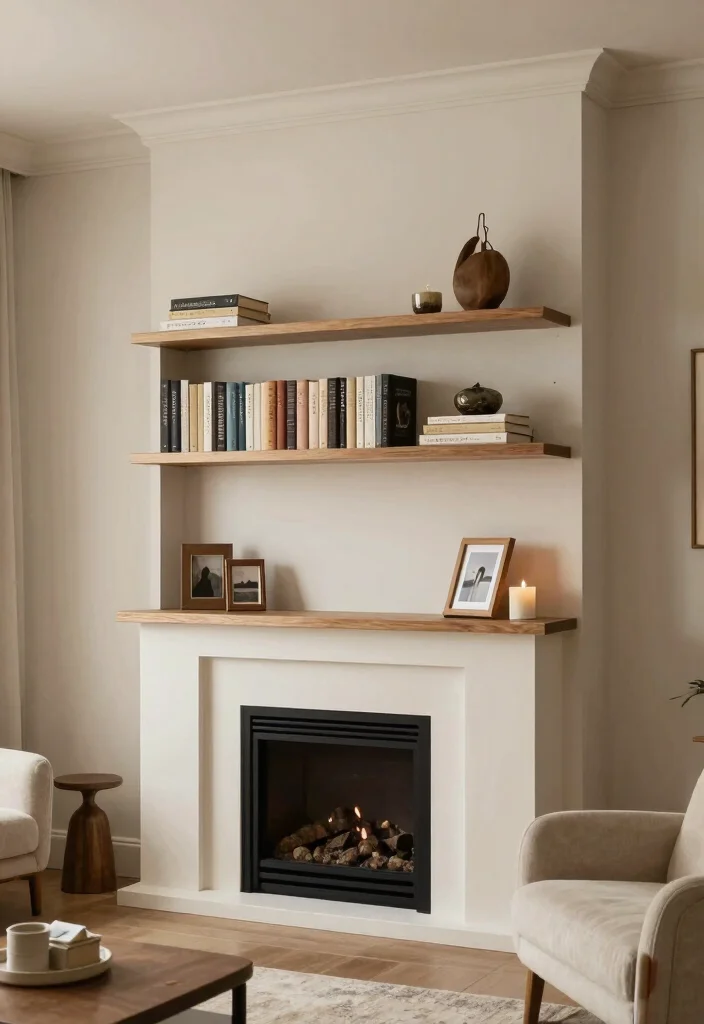 12 Corner Fireplace Ideas That Save Space 10. Multifunctional Fireplace Mantels 0