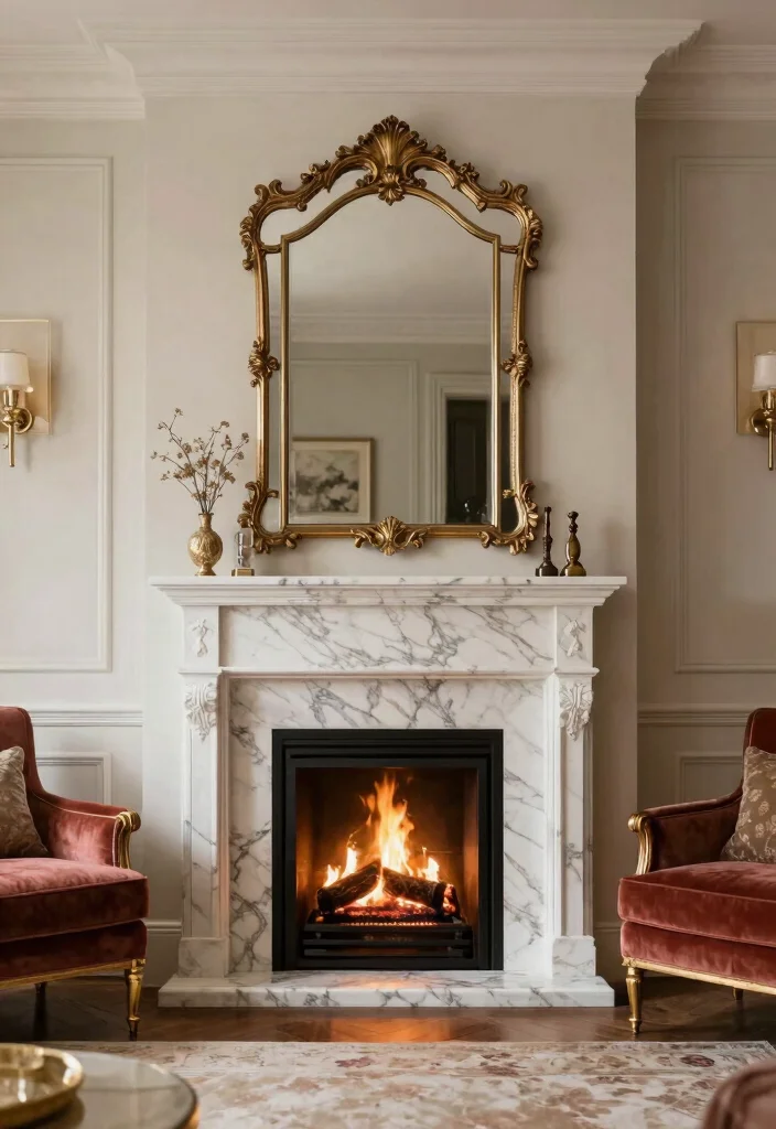 12 Corner Fireplace Ideas That Save Space 8. Elegant Marble Finishes 0