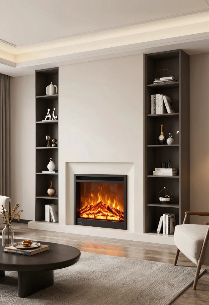 12 Electric Fireplace Ideas for Easy Modern Warmth 12. Multi Function Electric Fireplace for Versatility 0