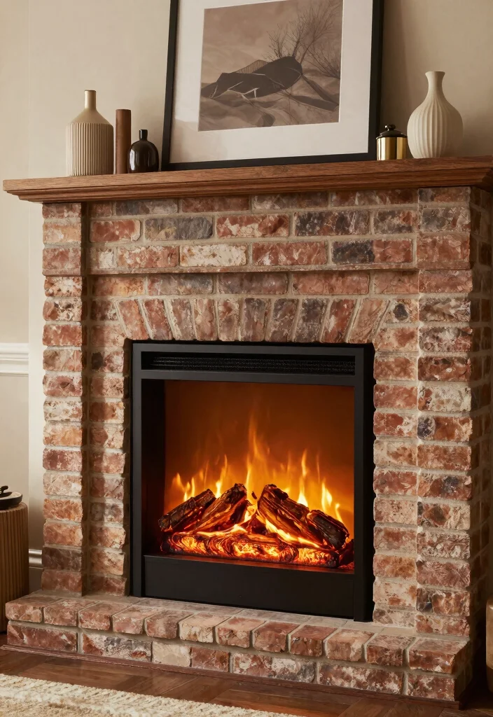12 Electric Fireplace Ideas for Easy Modern Warmth 6. Electric Fireplace Insert for Existing Spaces 0