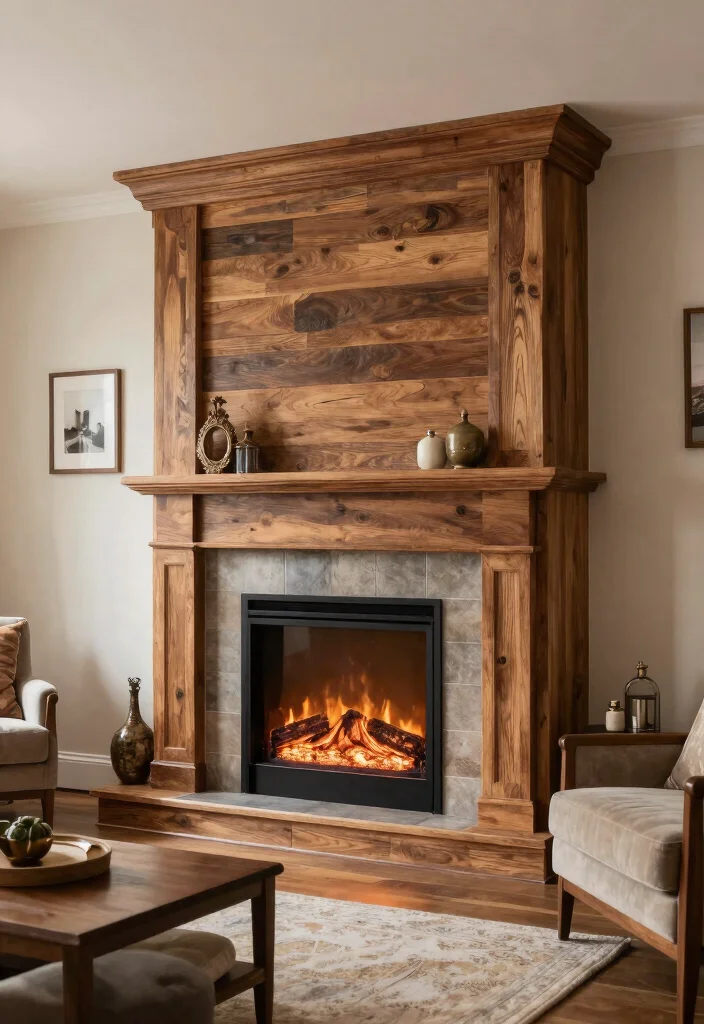 12 Electric Fireplace Ideas for Easy Modern Warmth 9. Electric Fireplace with Custom Surround 0