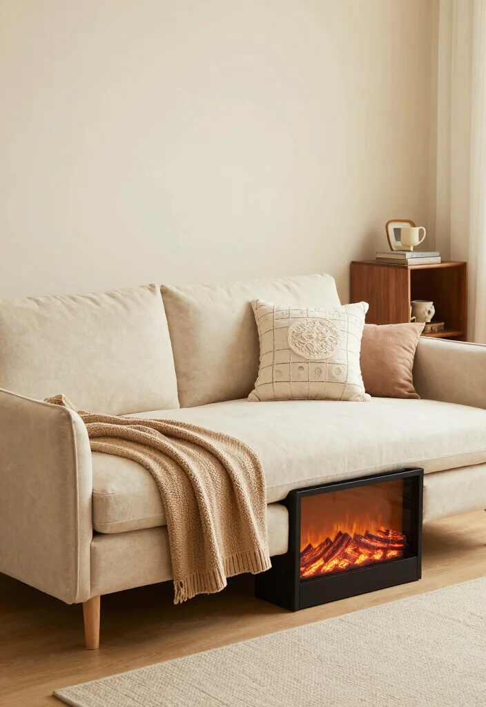 12 Electric Fireplace Ideas with TV for Small Living Rooms 49 12 Electric Fireplace Ideas with TV for Small Living Rooms 9. Two in One Furniture 0