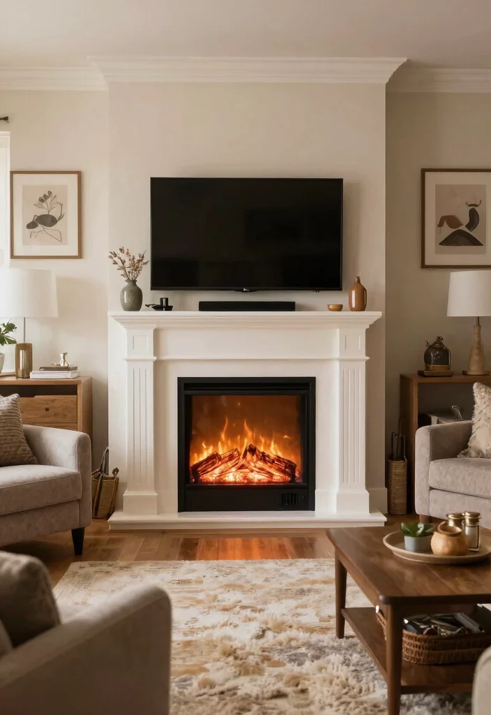 12 Electric Fireplace Ideas with TV for Small Living Rooms 63 12 Electric Fireplace Ideas with TV for Small Living Rooms Conclusion 0