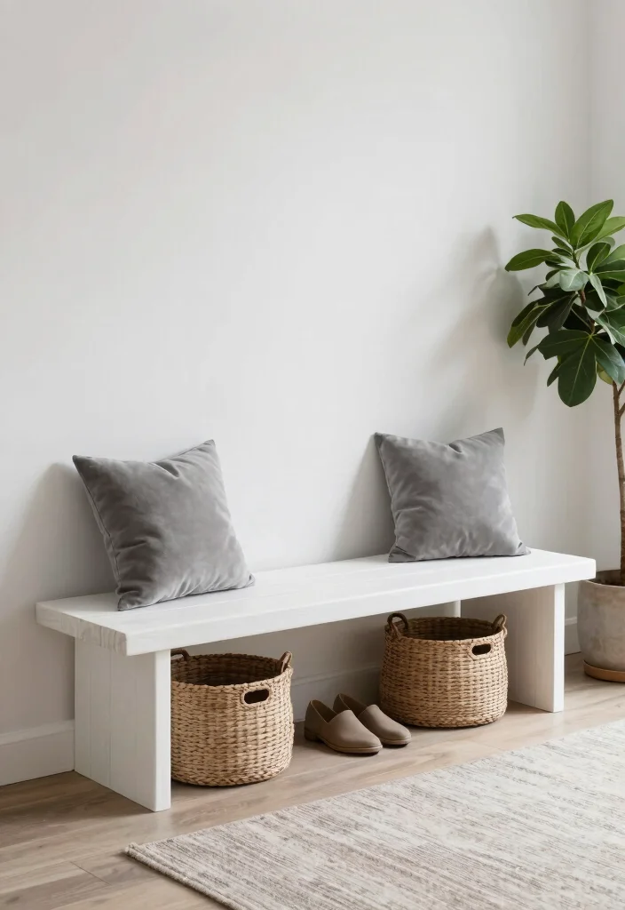 12 Entrance Entryway Ideas with Clear Flow 2 12 Entrance Entryway Ideas with Clear Flow 2. Crisp White Bench 0 1