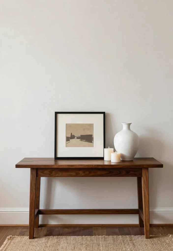 12 Entryway Table Decor Ideas That Look Polished 4. Artful Arrangement 0