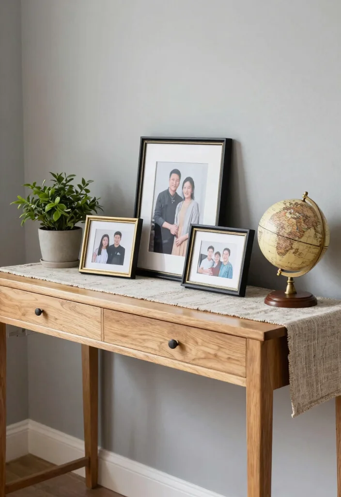 12 Entryway Table Decor Ideas That Look Polished 7. Personal Touches 0