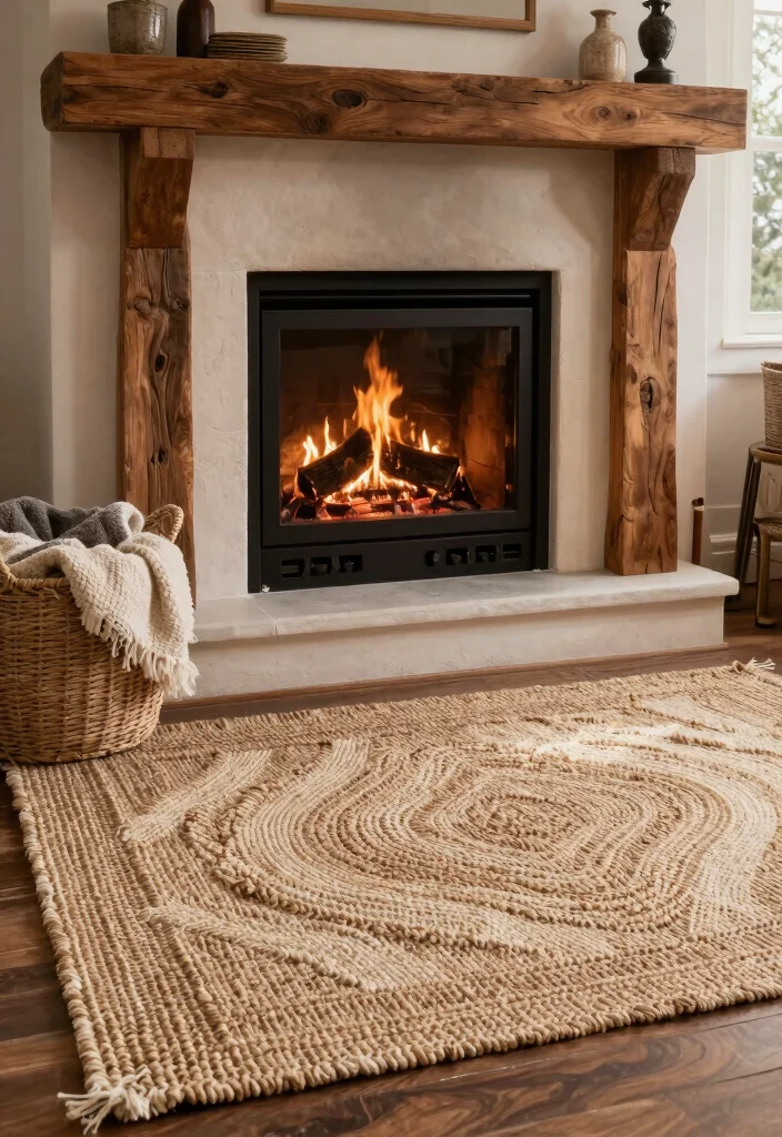 12 Fireplace Hearth Ideas for Cozy Details 50 12 Fireplace Hearth Ideas for Cozy Details 10. Unique Hearth Rugs 0 1
