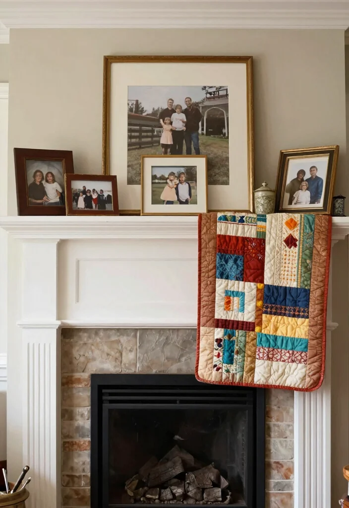 12 Fireplace Mantle Ideas for Classic and Modern Homes 11. Family Heirlooms 0