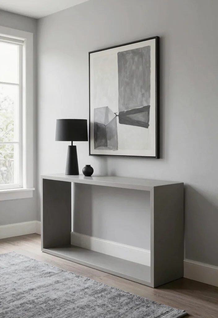 12 Foyer Entryway Ideas with Clean and Elegant Style 1 12 Foyer Entryway Ideas with Clean and Elegant Style 1. Embrace Minimalism with a Monochromatic Palette 0