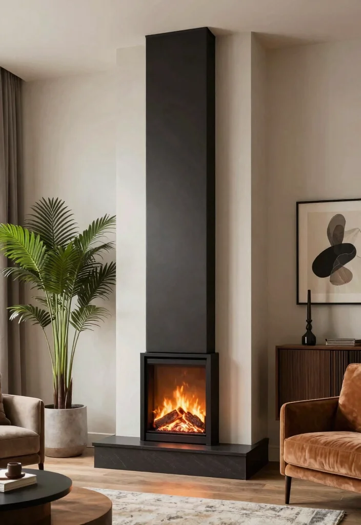 12 Gas Fireplace Ideas for Comfortable Everyday Living 10. Vertical Gas Fireplaces 0