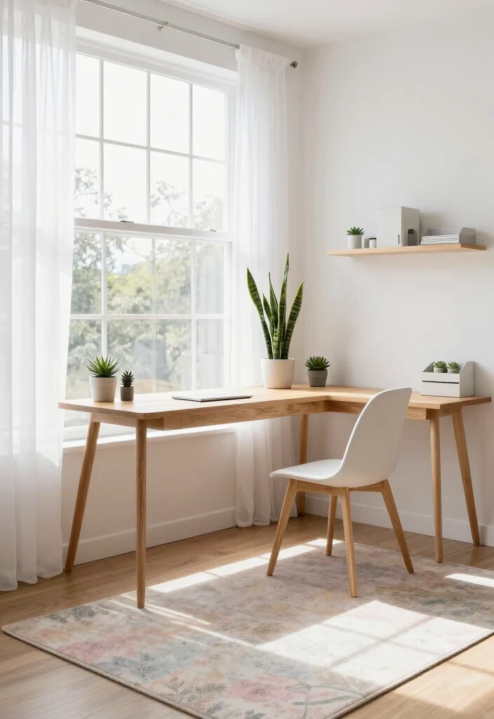 12 Home Office Ideas for Women with Stylish Details 1. Bright and Airy Spaces 0