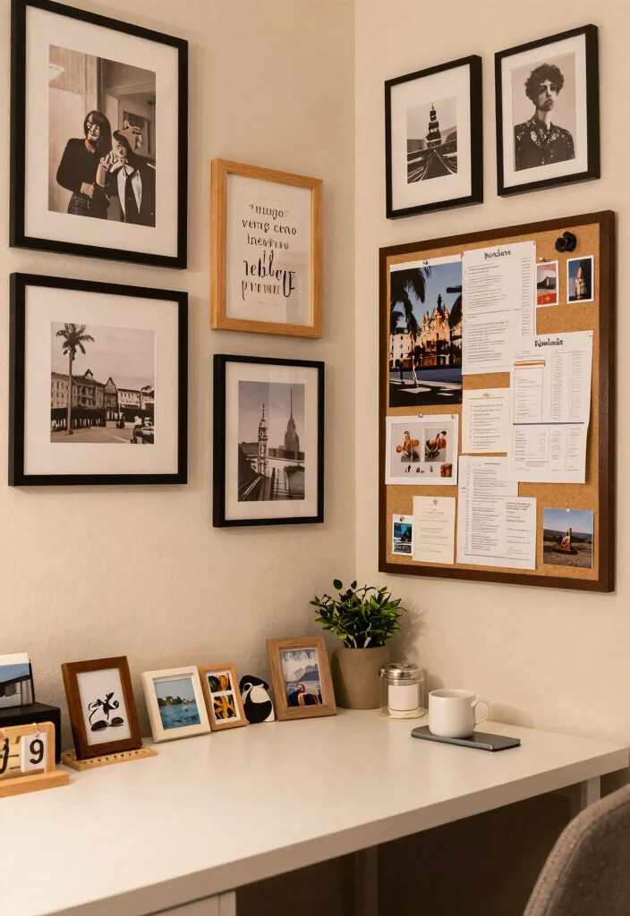 12 Home Office Ideas for Women with Stylish Details 8. Personal Touches 0