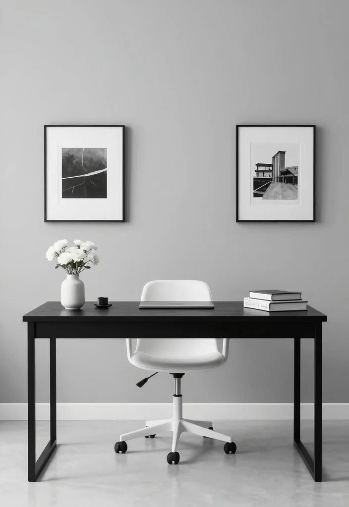 12 IKEA Office Ideas for Affordable Design 25 12 IKEA Office Ideas for Affordable Design 5. Keep it Minimal with a Monochrome Palette 0