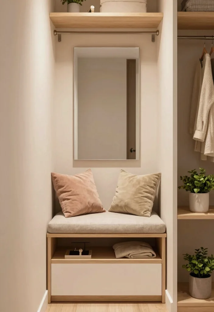 12 Ideas de Closet with Smart Storage Solutions 2 12 Ideas de Closet with Smart Storage Solutions 2. Incorporate Multi Functional Furniture 0 1