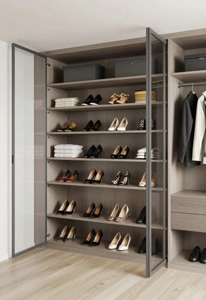 12 Ideas de Closet with Smart Storage Solutions 37 12 Ideas de Closet with Smart Storage Solutions 7. Use Sliding Shelves 0 1