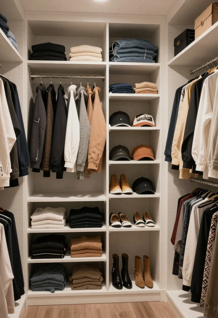12 Ideas de Closet with Smart Storage Solutions 38 12 Ideas de Closet with Smart Storage Solutions 8. Optimize with Adjustable Shelving 0 1