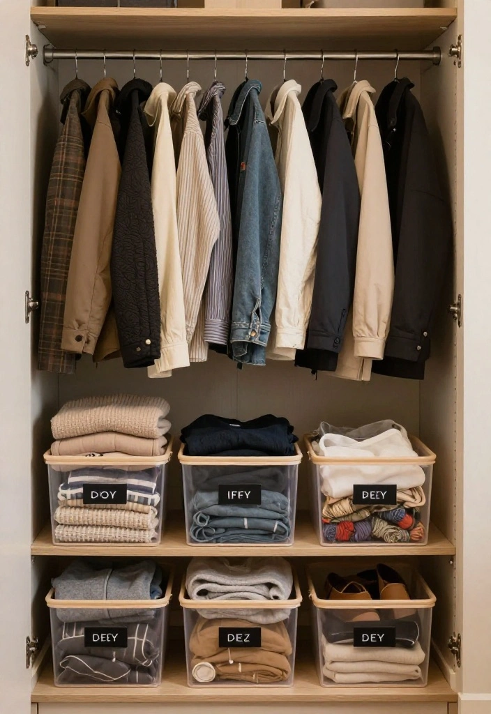 12 Ideas de Closet with Smart Storage Solutions 39 12 Ideas de Closet with Smart Storage Solutions 9. Create a Seasonal Rotation System 0 1
